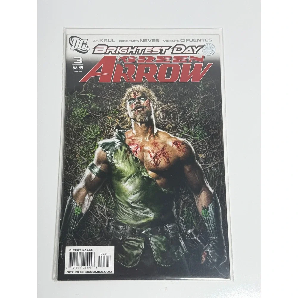 DC Comics Green Arrow Brightest‎ Day 3 Oct 2010 Mauro Cascioli Cover JT Krul